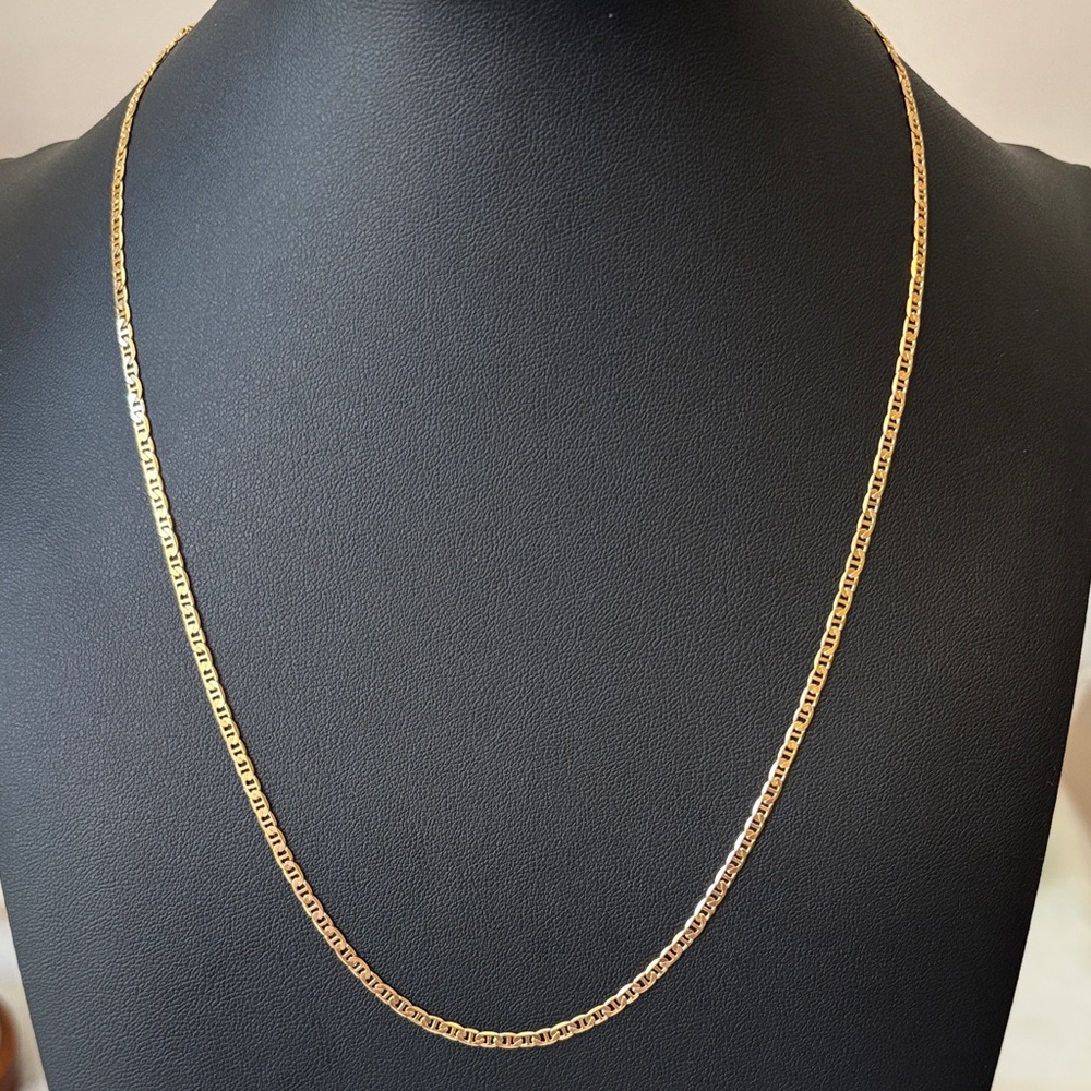 NEW Gucci Mariner 20” 18K Yellow Gold Filled Chain - Picture 2 of 7